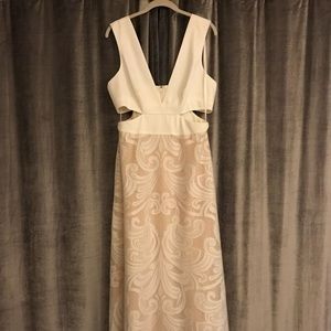 Maryline Swirl Lace Cutout Gown by BCBG